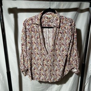 Floral collared shirt